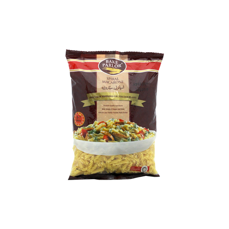 Bake Parlor Macaroni Spiral Bag 400g Bag