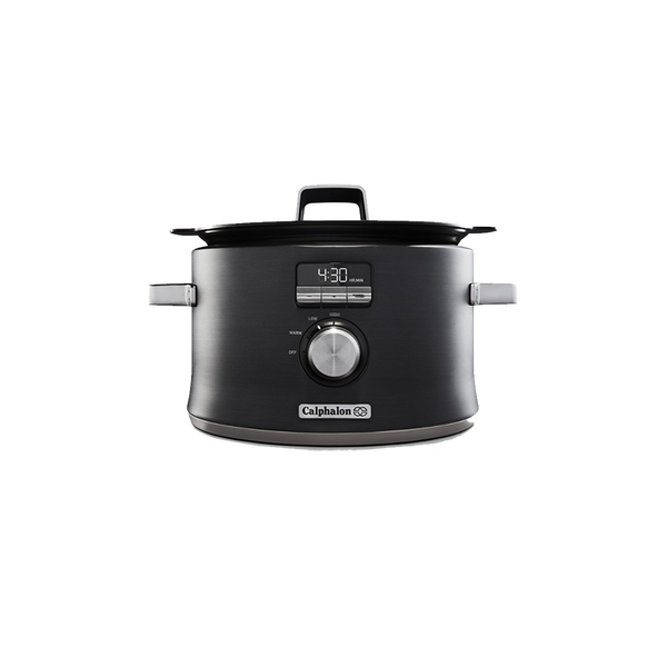 Calphalon Digital Sauté Slow Cooker, Dark Stainless Steel
