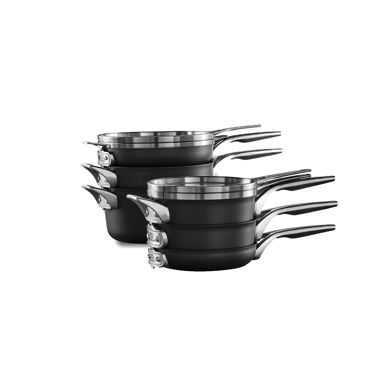 Calphalon Premier™ Space-Saving Hard-Anodized Nonstick Cookware, 10-Piece Set