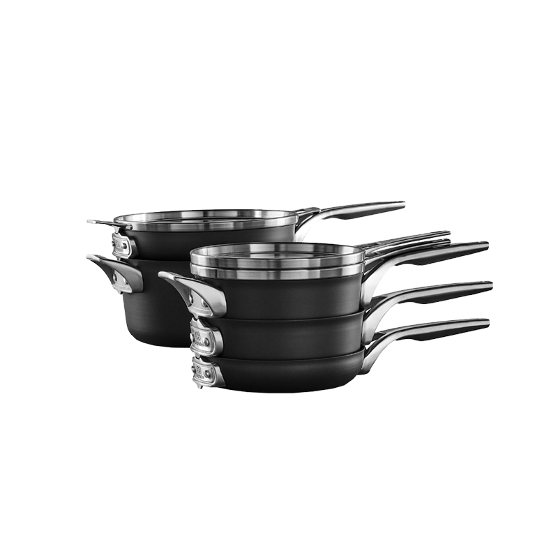 Calphalon Premier™ Space-Saving Hard-Anodized Nonstick Cookware, 8-Piece Set