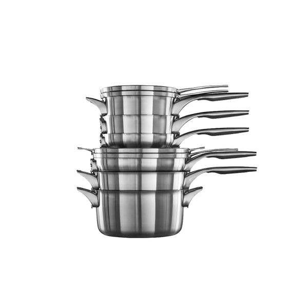 Calphalon Premier™ Space-Saving Stainless Steel 10-Piece Set