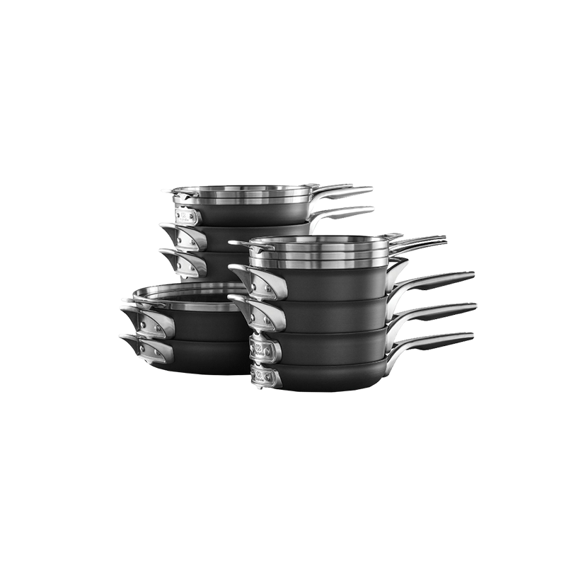 Calphalon Premier™ Space-Saving Hard-Anodized Nonstick 15-Piece Cookware Set