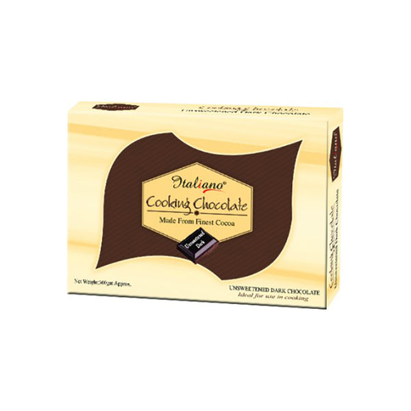 Italiano Cooking Unsweetened Dark Chocolate 300gm