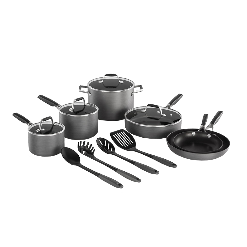 Select by Calphalon™ Hard-Anodized Nonstick Pots and Pans, 14-Piece Cookware Set