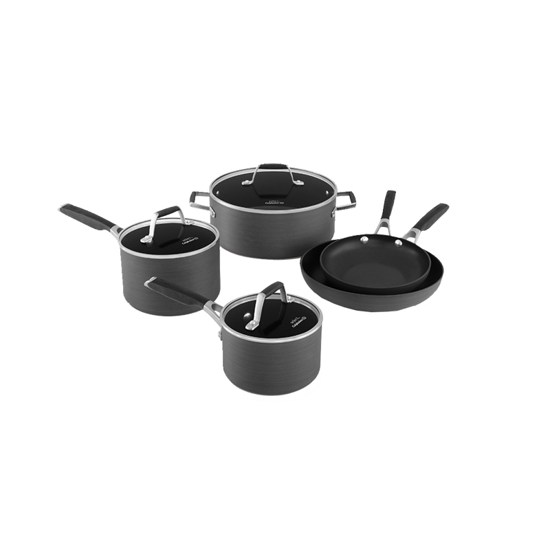 Select by Calphalon™ Hard-Anodized Nonstick Pots and Pans, 8-Piece Cookware Set