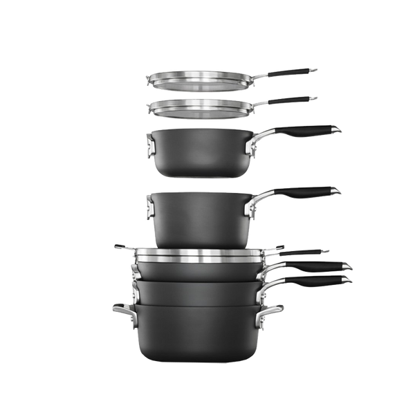 Select by Calphalon™ Space-Saving Hard-Anodized Nonstick 14-Piece Cookware & Utensil Set