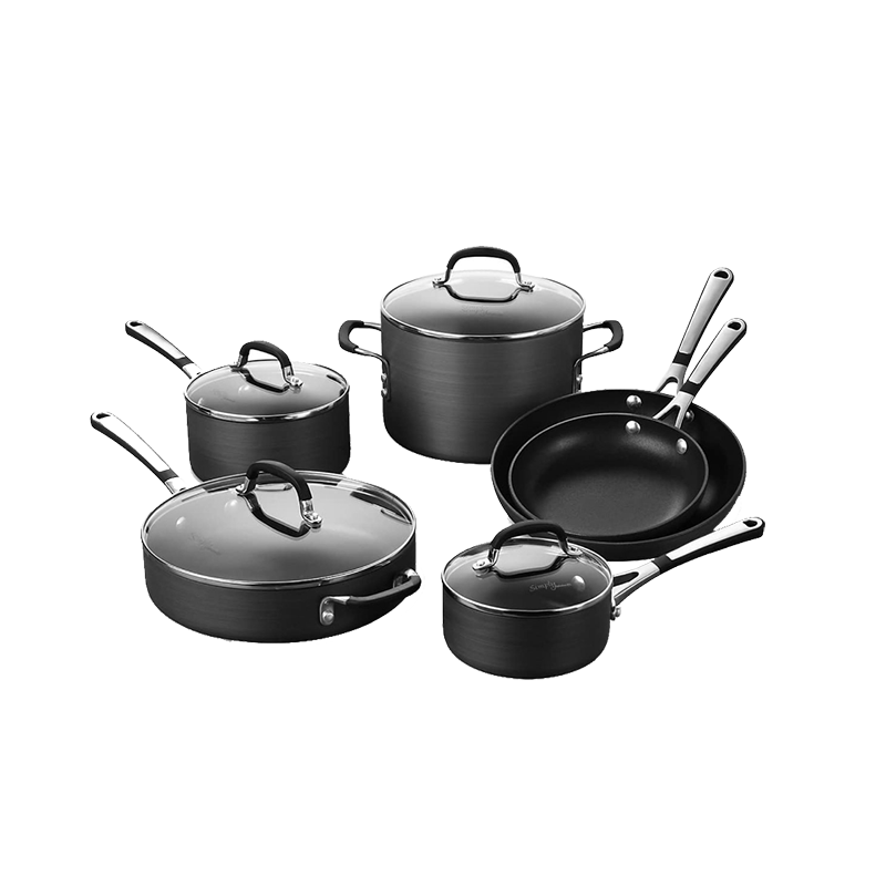 Simply Calphalon Hard-Anodized Nonstick 10-Piece Cookware Set