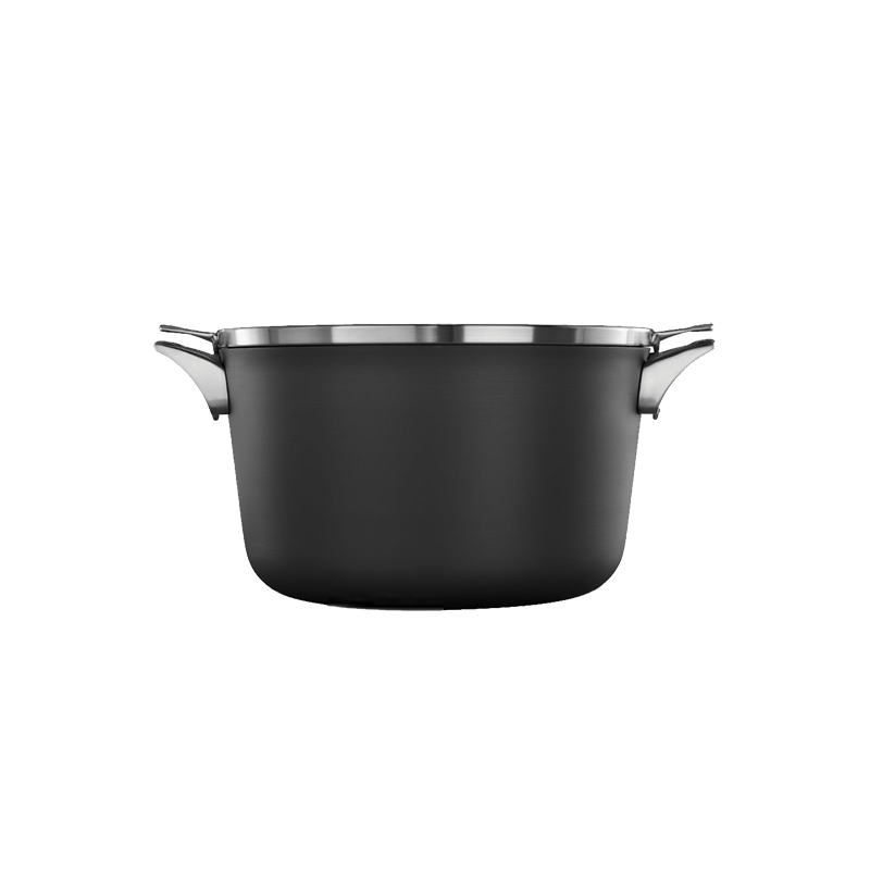 Calphalon Premier™ Space-Saving Hard-Anodized Nonstick Cookware, 12-Quart Stock Pot with Cover