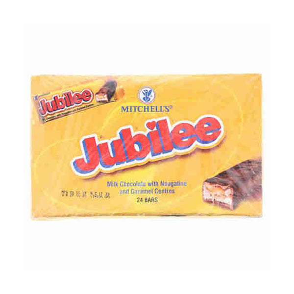 Jubilee Milk Chocolate With Nougatine and Caramel Centre 24 Bars