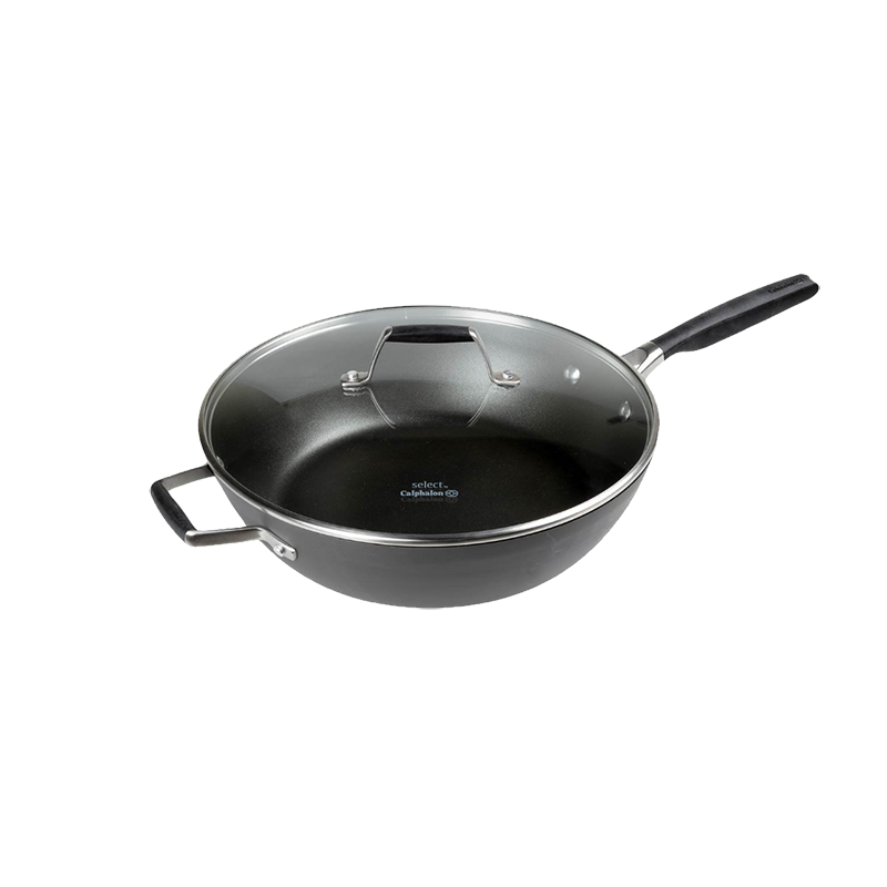 Select by Calphalon™ Hard-Anodized Nonstick 12-Inch Jumbo Fryer with Cover