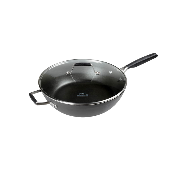 Select by Calphalon™ Hard-Anodized Nonstick 12-Inch Jumbo Fryer with Cover