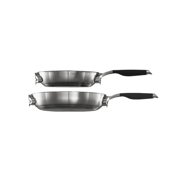 Select by Calphalon™ Space-Saving Stainless Steel 8-Inch and 10-Inch Fry Pan Set