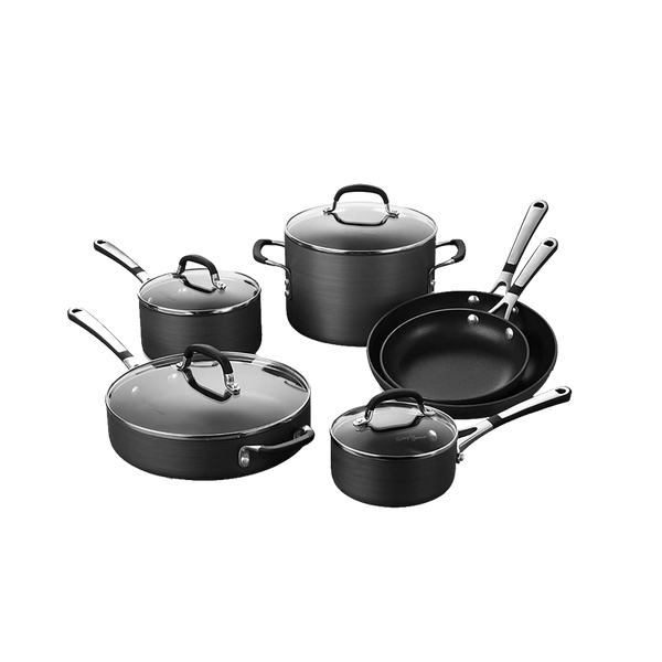  Calphalon Classic Hard-Anodized Nonstick Cookware, 10-Piece Pots  and Pans Set with No-Boil-Over Inserts : Everything Else