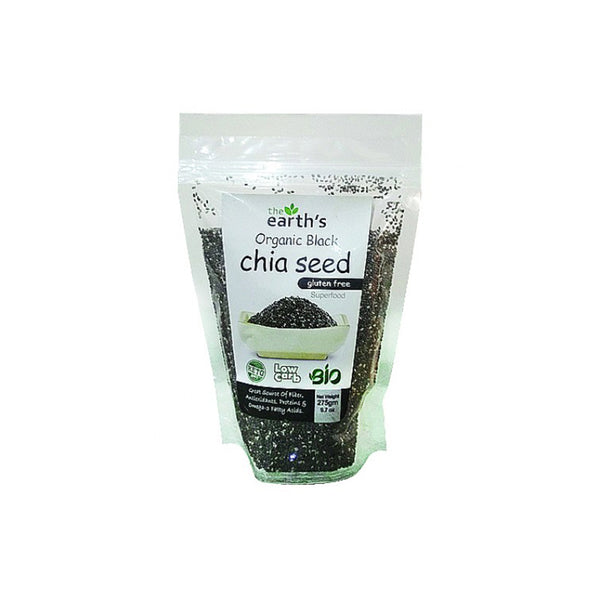 The Earth's Organic Black Chia Seeds 275gm